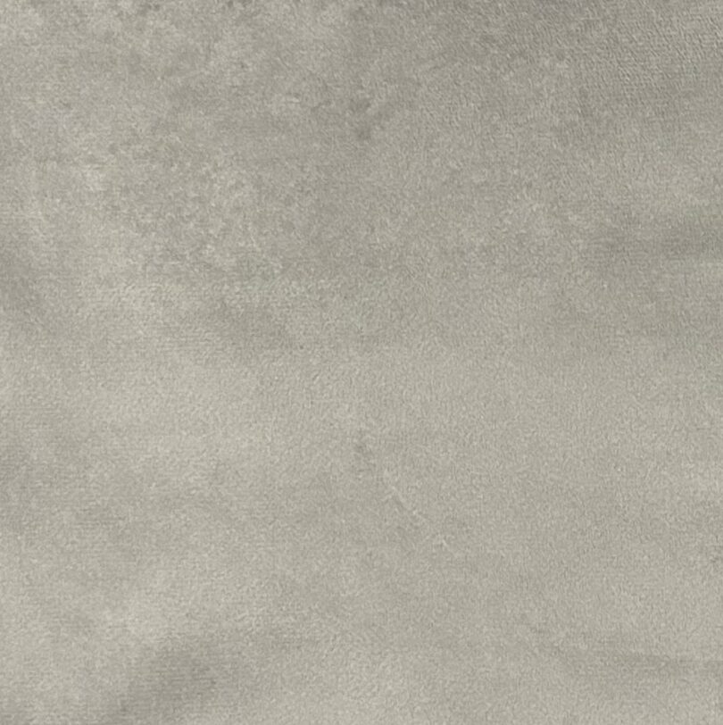 silver / light grey plush velvet