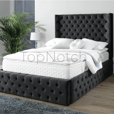Elysia Wingback bed frame