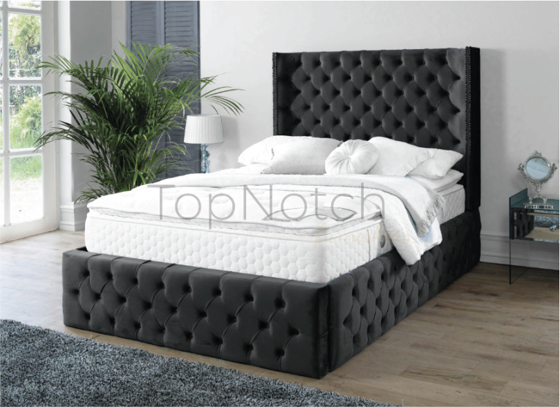 Elysia Wingback bed frame