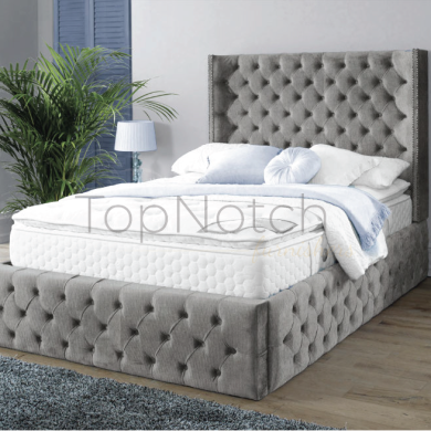Elysia bed with ottoman storage