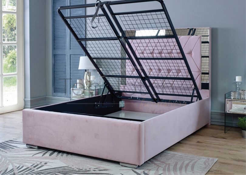 Horizon Mirror Bed with gaslift storage